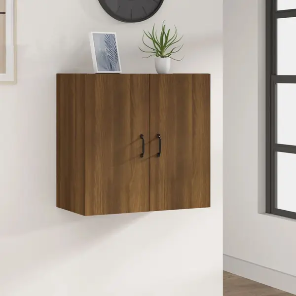 Gossi dulap de perete, stejar maro, 60x31x60 cm, lemn compozit