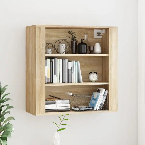 Gossi dulap de perete, stejar sonoma, 80x33x80 cm, lemn prelucrat