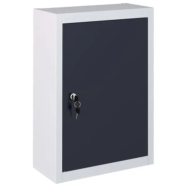 Gossi dulap de scule de perete, gri & negru, metal, stil industrial