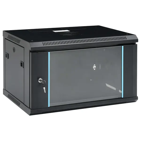 Gossi dulap de server, montare pe perete, 6u, 19 ip20 600x450x375 mm
