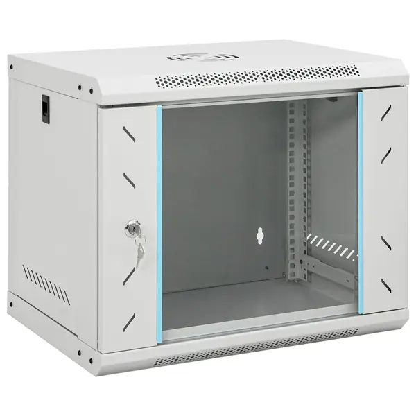 Gossi dulap de server montat pe perete, 9u, 19 ip20, 53x40x45 cm