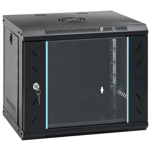 Gossi dulap de server montat pe perete, 9u, 19 ip20, 53x40x45 cm