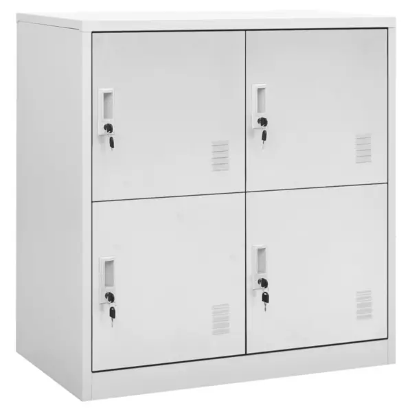 Gossi dulap de vestiar, gri deschis, 90x45x92,5 cm, otel