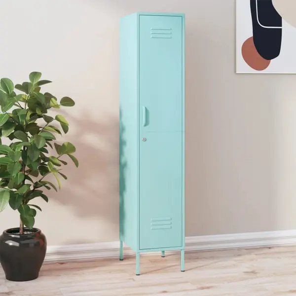 Gossi dulap de vestiar, verde menta, 35x46x180 cm, otel