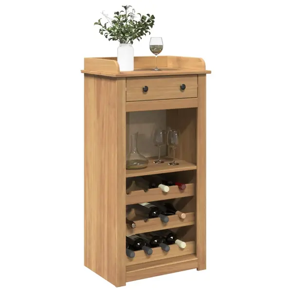 Gossi dulap de vinuri „panama”, 57x40x111,5 cm, lemn masiv de pin