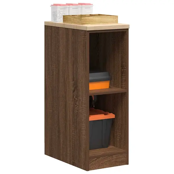 Gossi dulap depozitare garaj stejar maro 30x51x85 cm