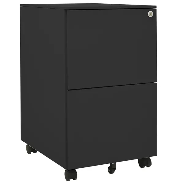 Gossi dulap dosare mobil, antracit, 39x45x67 cm, otel