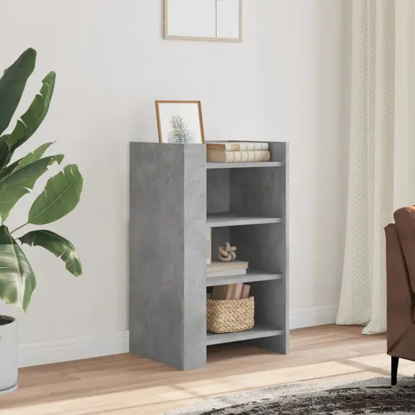Gossi dulap, gri beton, 45x35x75 cm, lemn prelucrat