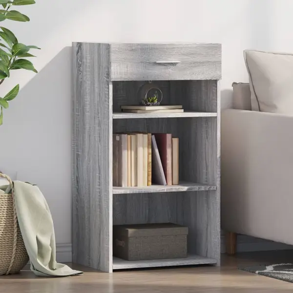 Gossi dulap, gri sonoma, 50x42,5x93 cm, lemn prelucrat