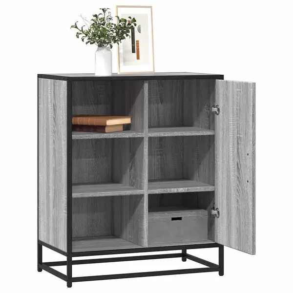 Gossi dulap, gri sonoma, 62x35x76 cm, lemn prelucrat