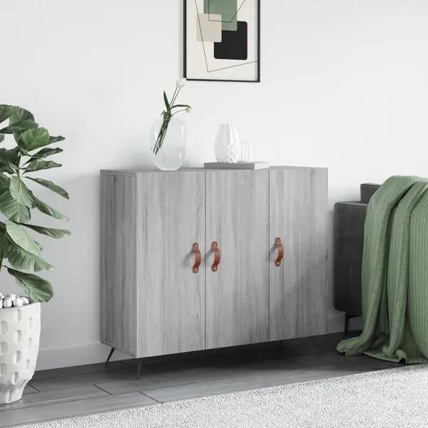 Gossi dulap, gri sonoma, 90x34x80 cm, lemn compozit