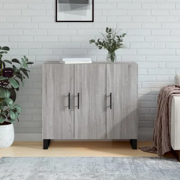 Gossi dulap, gri sonoma, 90x34x80 cm, lemn compozit