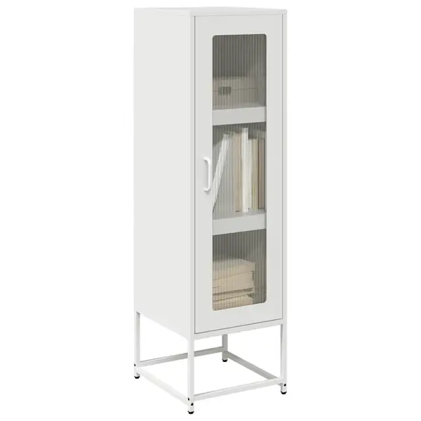 Gossi dulap inalt, alb, 36x39x123 cm, otel laminat la rece