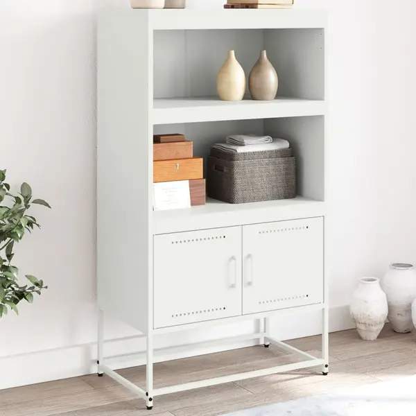 Gossi dulap inalt, alb, 68,5x38,5x123,5 cm, otel