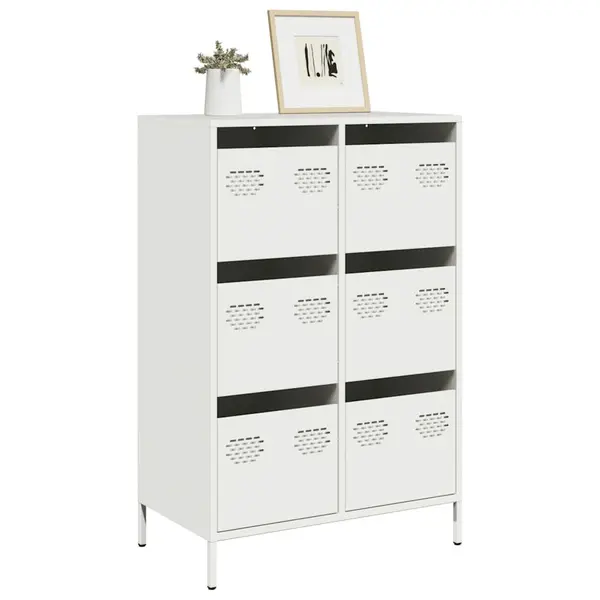 Gossi dulap inalt, alb, 68x39x101,5 cm, otel