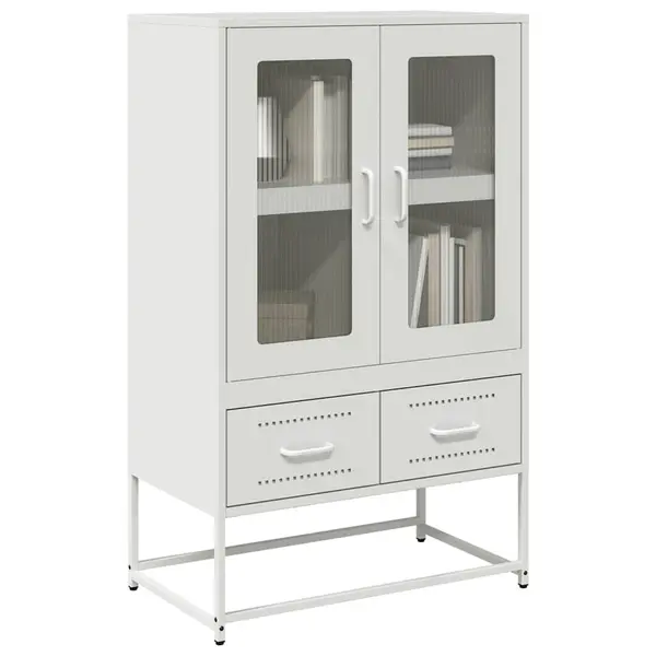 Gossi dulap inalt, alb, 68x39x111,5 cm, otel