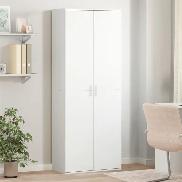 Gossi dulap inalt, alb, 70x35x180 cm, lemn prelucrat