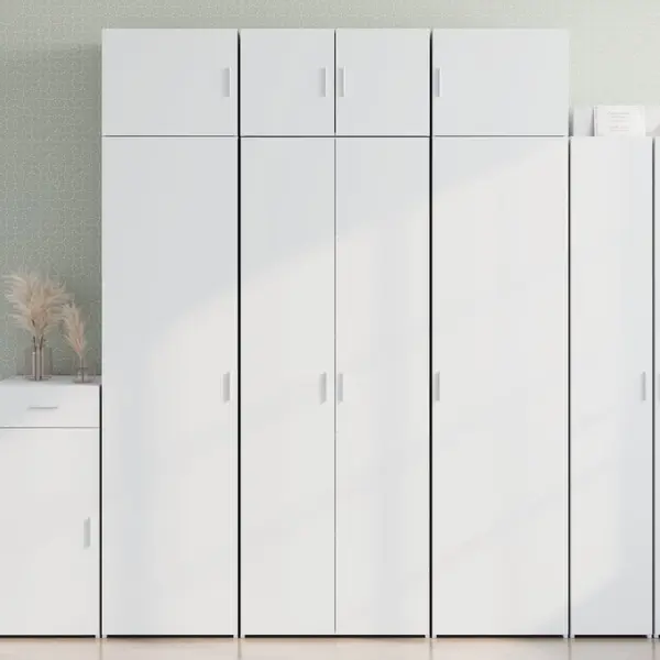 Gossi dulap inalt, alb, 70x42,5x185 cm, lemn prelucrat