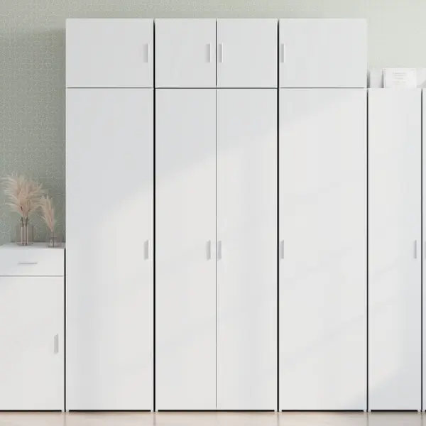 Gossi dulap inalt, alb, 70x42,5x185 cm, lemn prelucrat