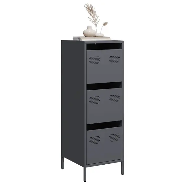 Gossi dulap inalt, antracit, 39x35x103,5 cm, otel