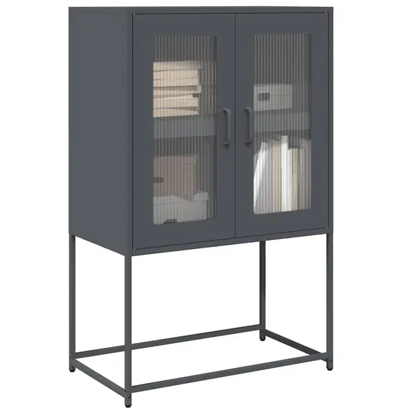 Gossi dulap inalt, antracit, 68x39x107 cm, otel