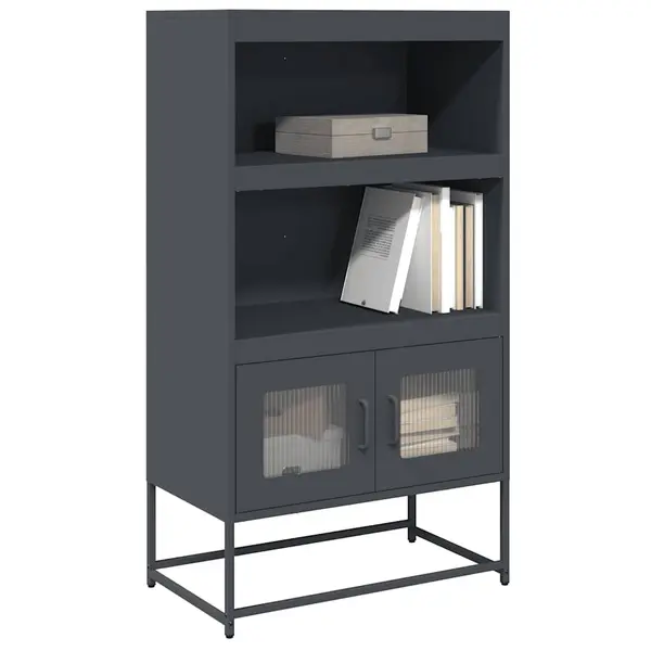 Gossi dulap inalt, antracit, 68x39x123 cm, otel