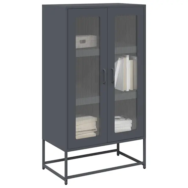 Gossi dulap inalt, antracit, 68x39x123 cm, otel