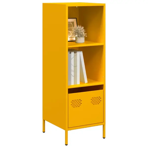 Gossi dulap inalt, galben mustar, 35x39x103,5 cm, otel