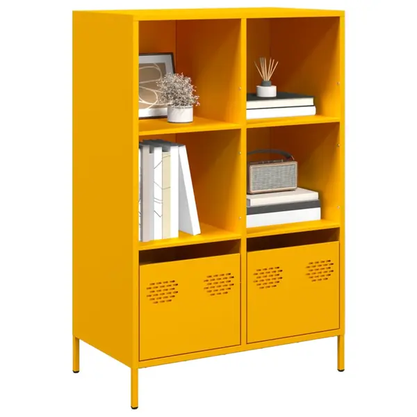 Gossi dulap inalt, galben mustar, 68x39x103,5 cm, otel