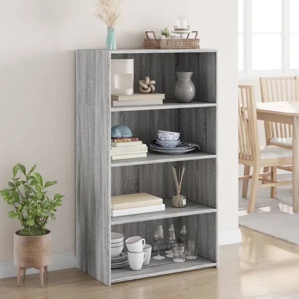 Gossi dulap inalt, gri sonoma, 70x41x124 cm, lemn prelucrat