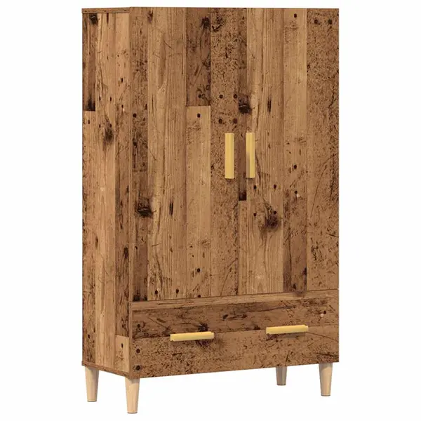 Gossi dulap inalt, lemn vechi, 70x31x115 cm, lemn compozit