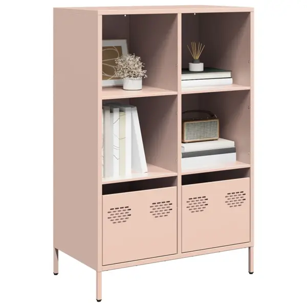 Gossi dulap inalt, roz, 68x39x103,5 cm, otel