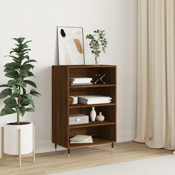 Gossi dulap inalt, stejar maro, 57x35x90 cm, lemn compozit