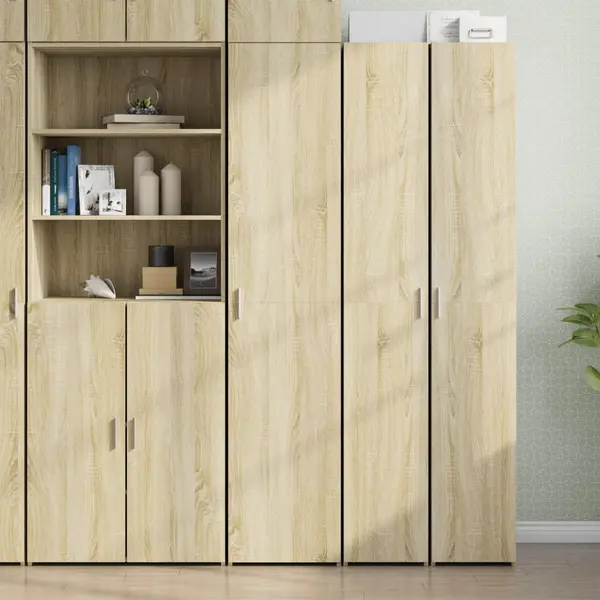 Gossi dulap inalt, stejar sonoma, 40x42,5x185 cm, lemn prelucrat