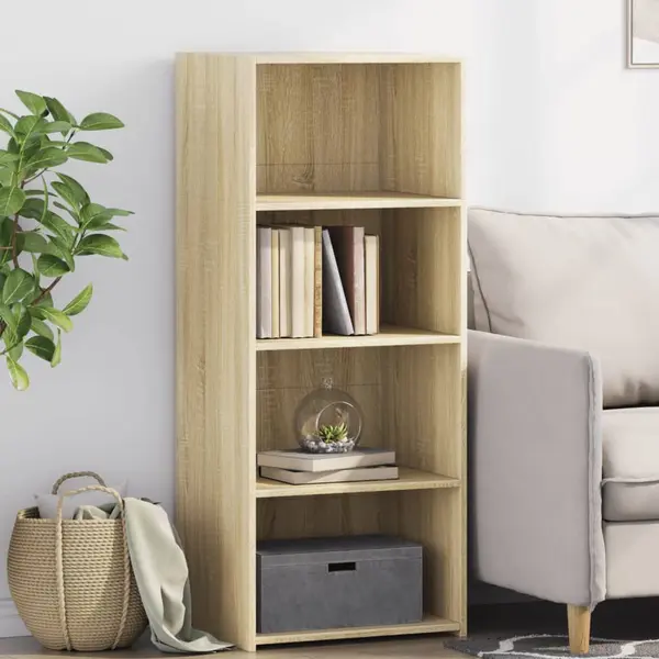 Gossi dulap inalt, stejar sonoma, 50x41x124 cm, lemn prelucrat