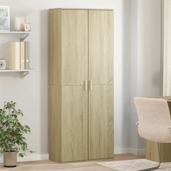 Gossi dulap inalt, stejar sonoma, 70x35x180 cm, lemn prelucrat