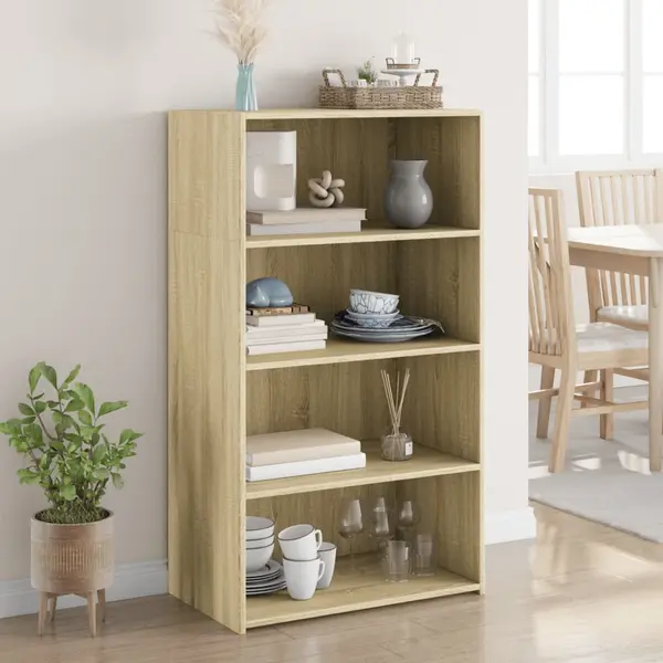 Gossi dulap inalt, stejar sonoma, 70x41x124 cm, lemn prelucrat