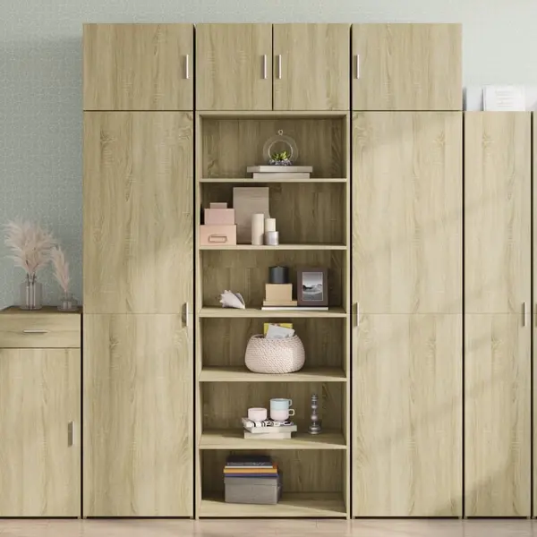 Gossi dulap inalt, stejar sonoma, 70x41x185 cm, lemn prelucrat