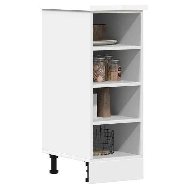 Gossi dulap inferioara alb 30x44,5x81,5 cm lemn prelucrat