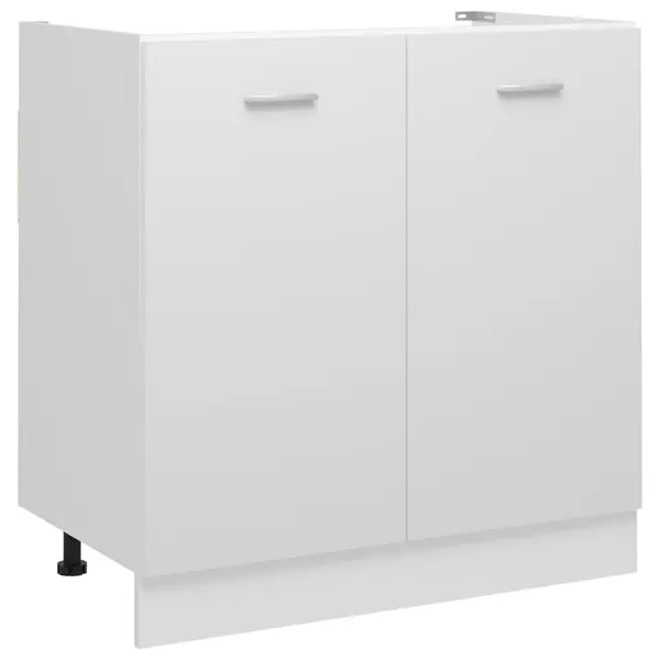 Gossi dulap inferior de chiuveta, alb, 80x46x81,5 cm, lemn prelucrat