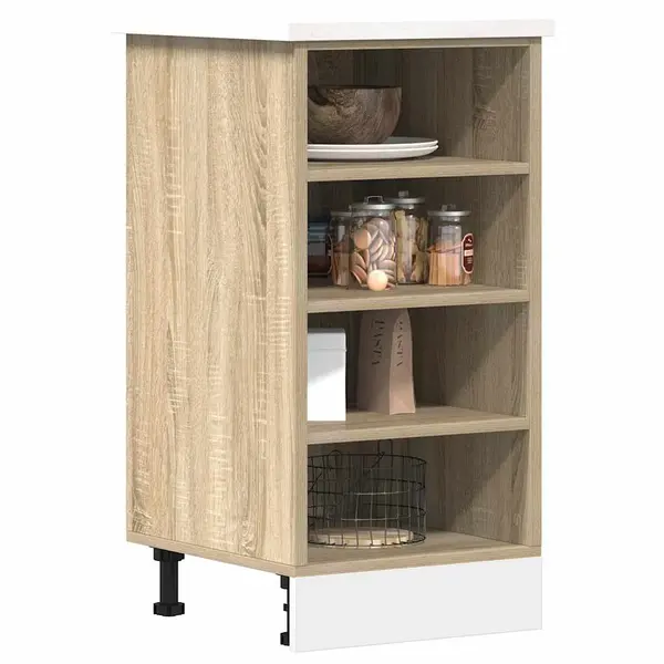 Gossi dulap inferior, stejar sonoma, 40x44,5x81,5 cm, lemn prelucrat