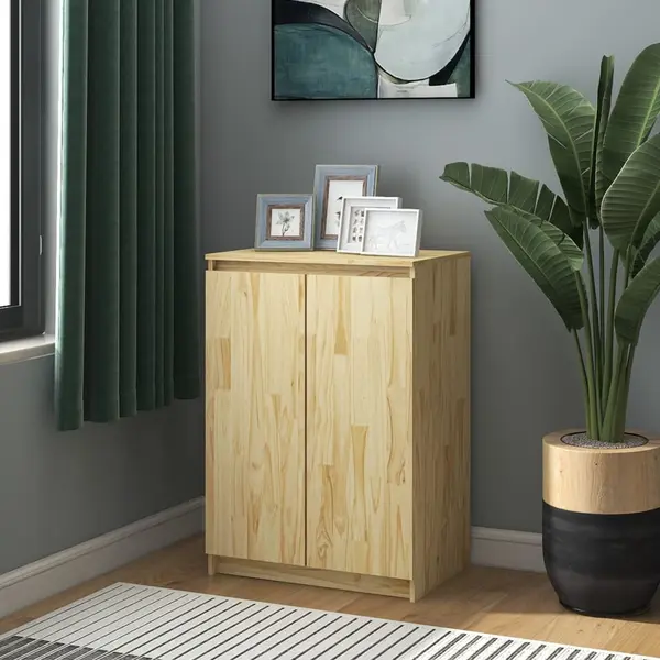 Gossi dulap lateral, 60x36x84 cm, lemn masiv de pin