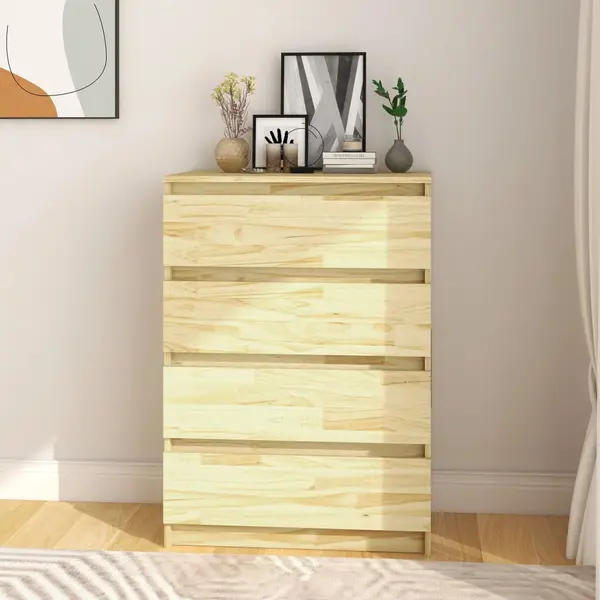 Gossi dulap lateral, 60x36x84 cm, lemn masiv de pin