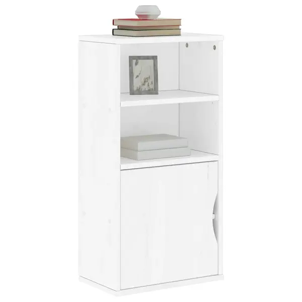 Gossi dulap lateral „odda” alb 40x24x79 cm, lemn masiv de pin