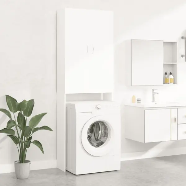 Gossi dulap masina de spalat, alb, 64x25,5x190 cm