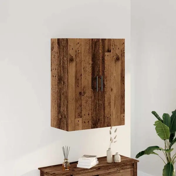 Gossi dulap montat pe perete lemn vechi 69,5x34x90 cm