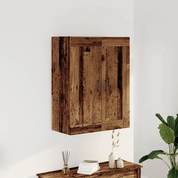 Gossi dulap montat pe perete lemn vechi 69,5x34x90 cm lemn prelucrat