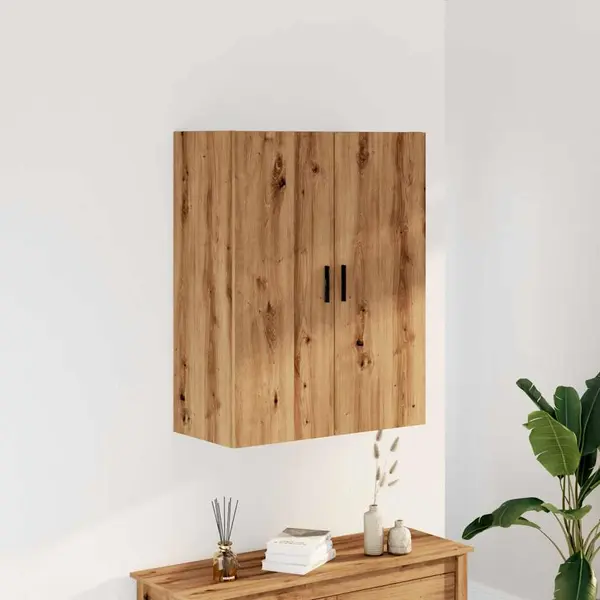 Gossi dulap montat pe perete, stejar artizanal, 69,5x34x90 cm