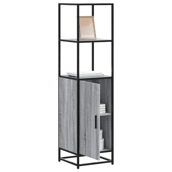 Gossi dulap nalt gri sonoma 35,5x35x139 cm lemn prelucrat