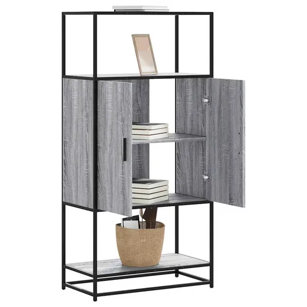 Gossi dulap nalt gri sonoma 68x35x139 cm lemn prelucrat